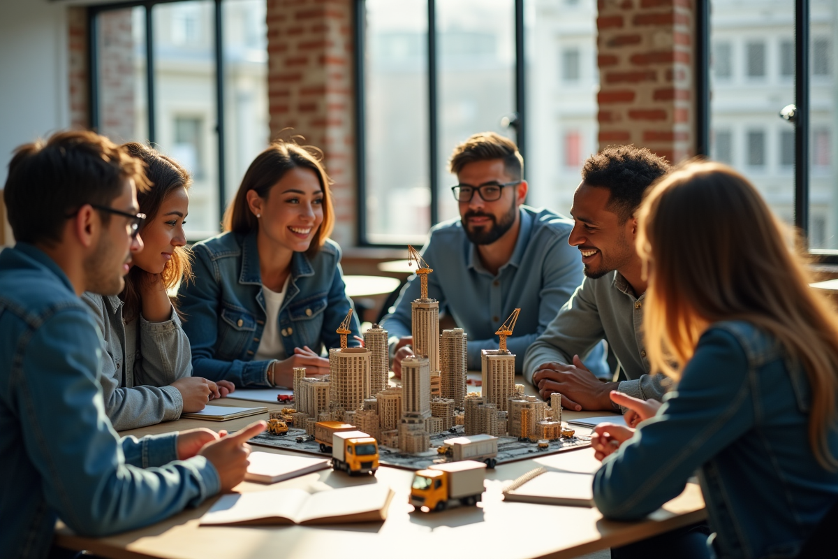 Jeunes discutant autour d