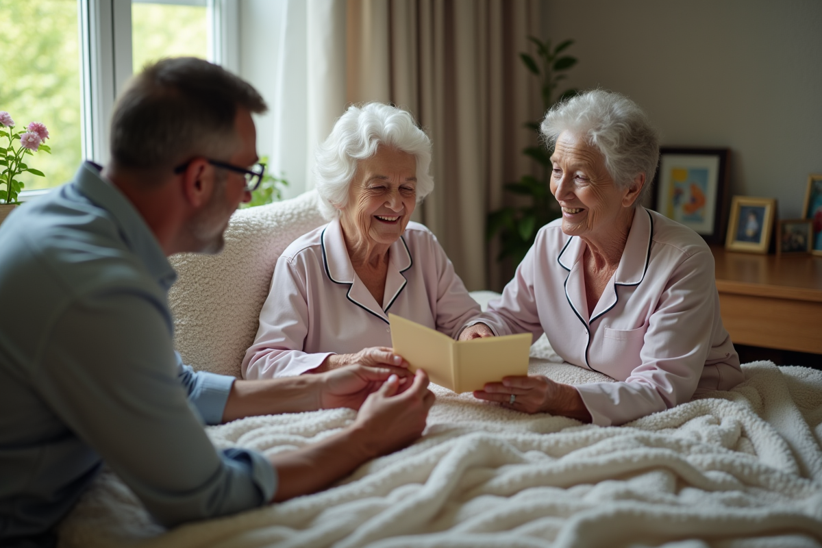 Stratégies efficaces pour remonter le moral d’une personne alitée à domicile