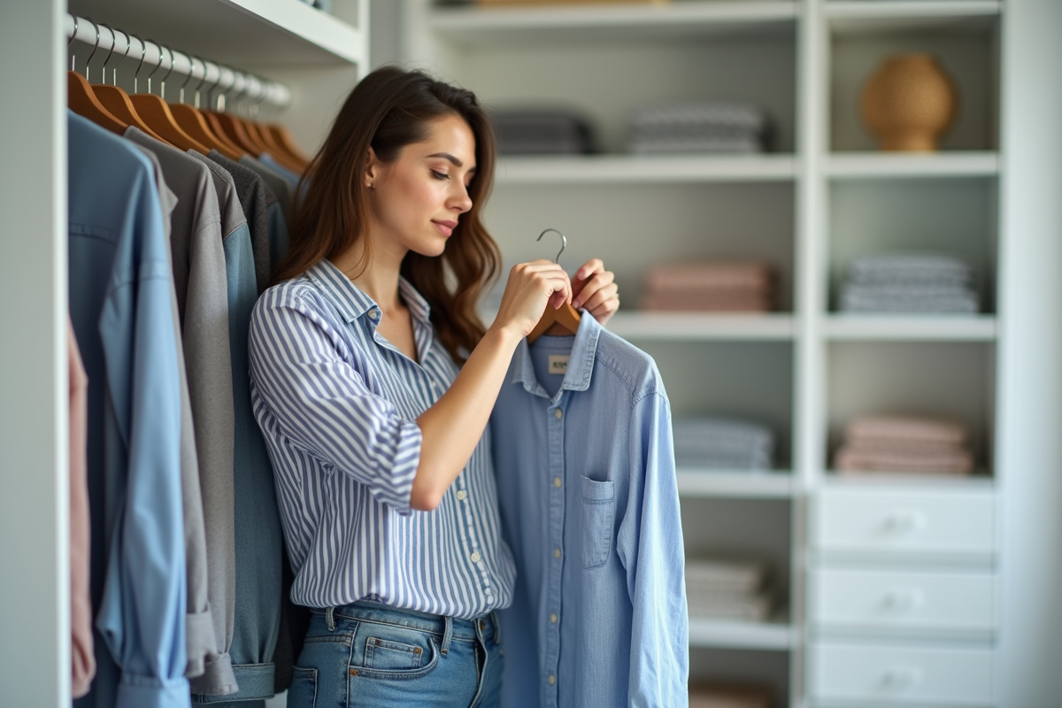 Organisation du placard : comment accrocher les vêtements efficacement